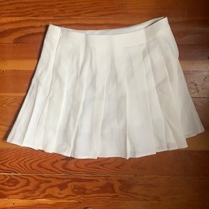 White tennis skort.